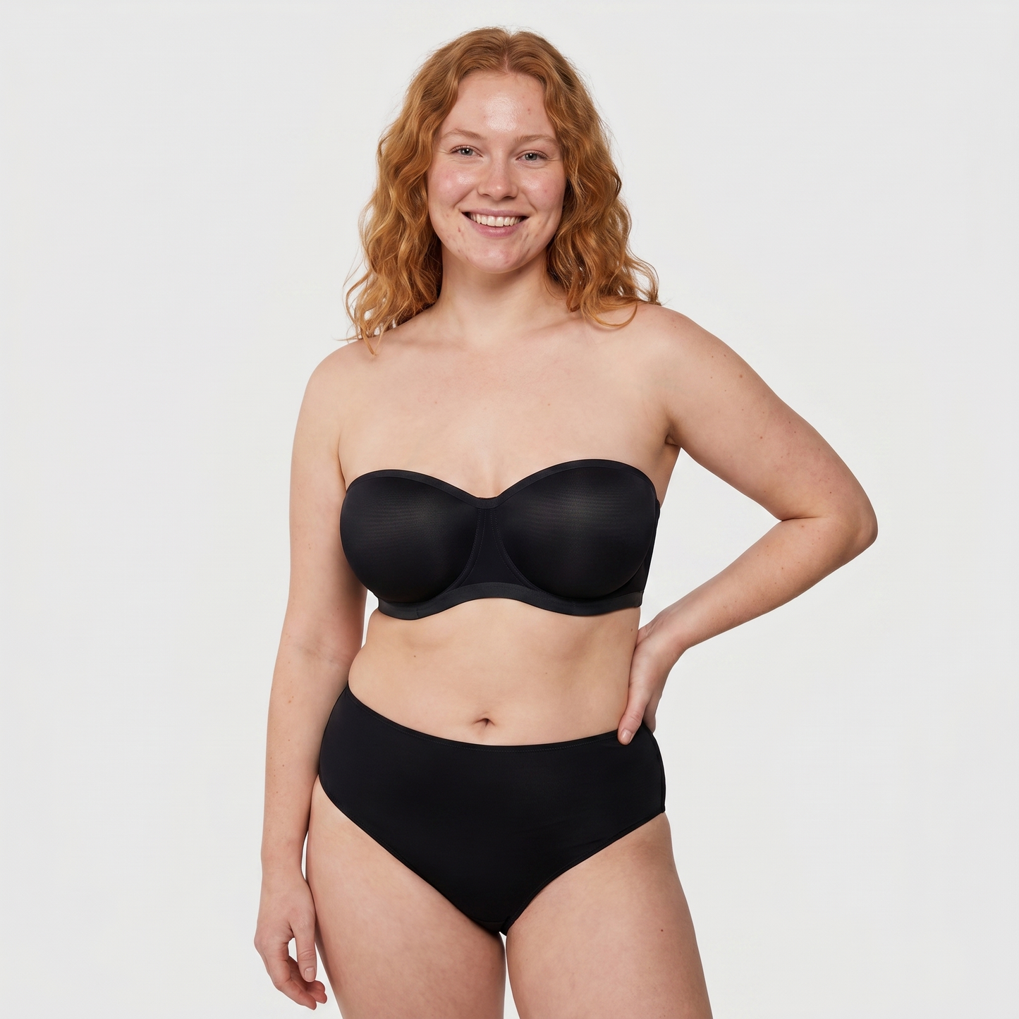 Leopard Unlined Strapless Minimizer Bra