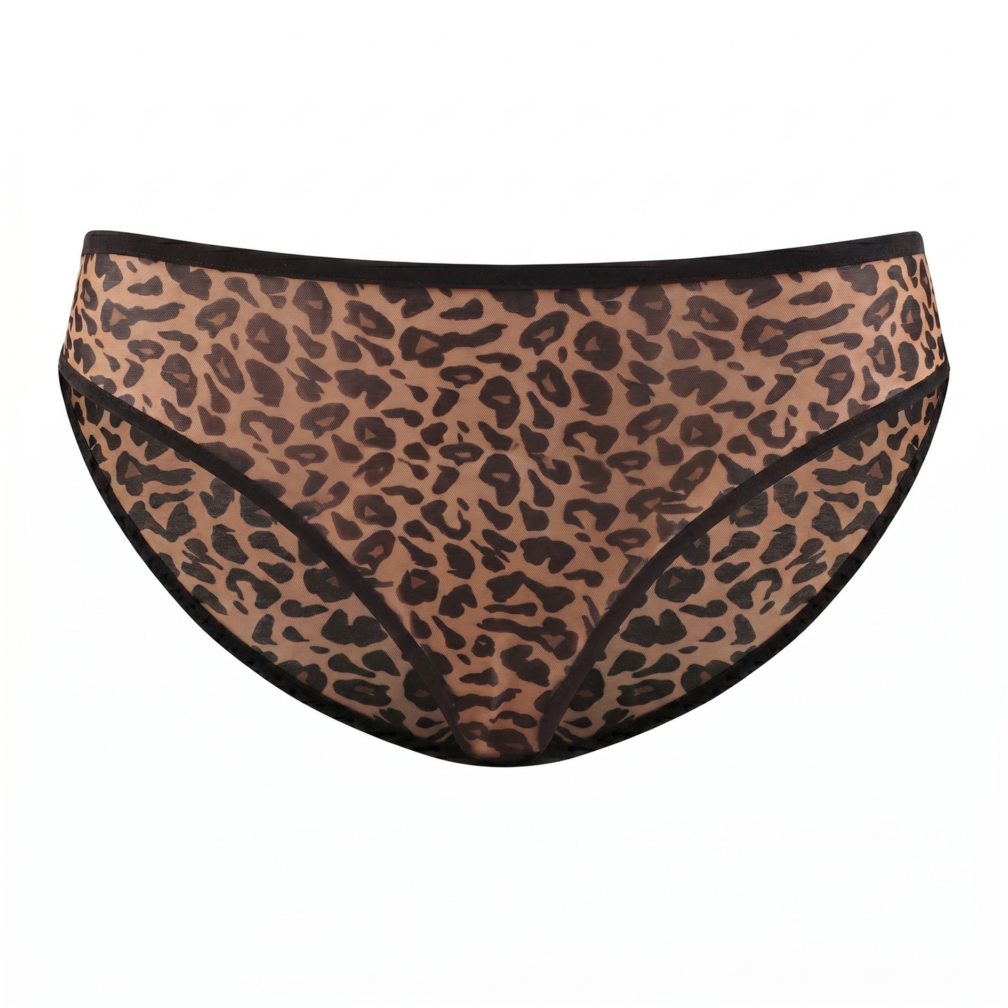 Leopard Wild High Stretch Briefs Soft Breathable Mesh Panty