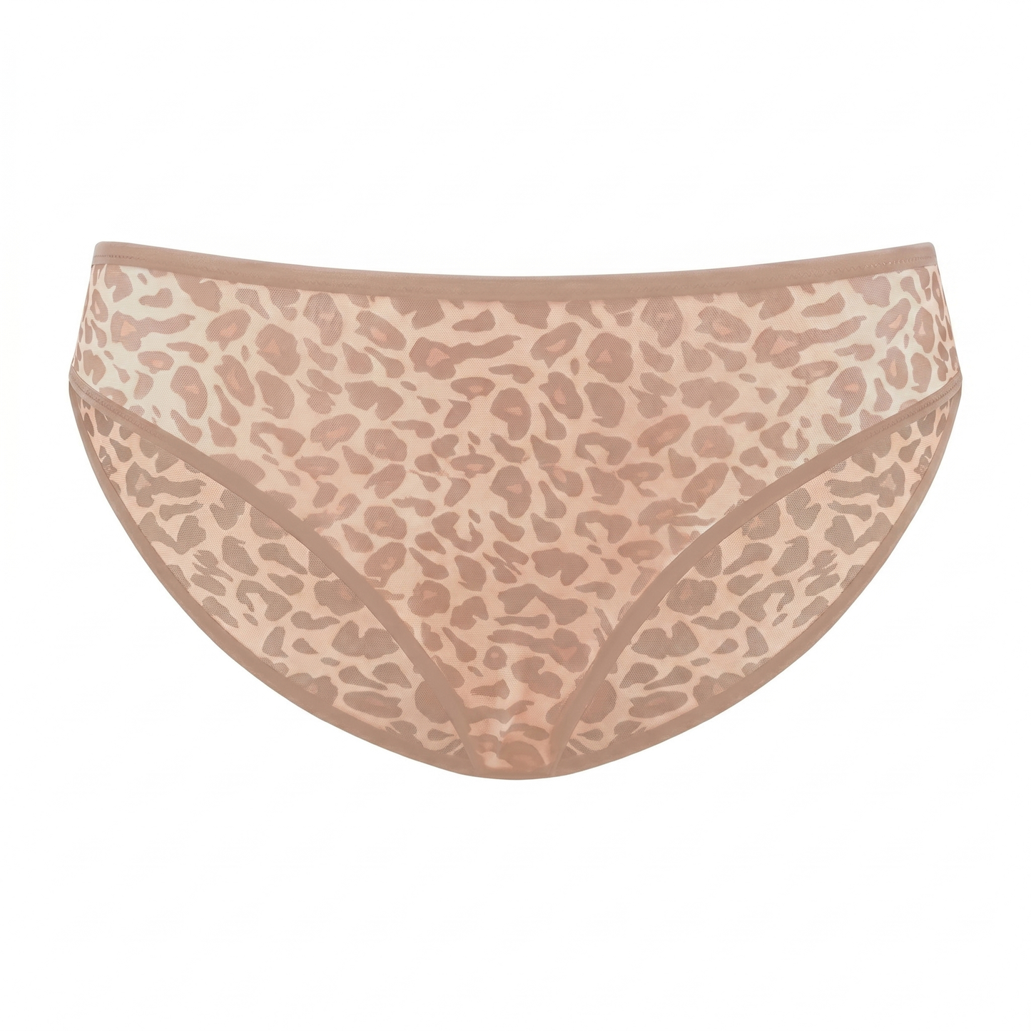Leopard Wild High Stretch Briefs Soft Breathable Mesh Panty