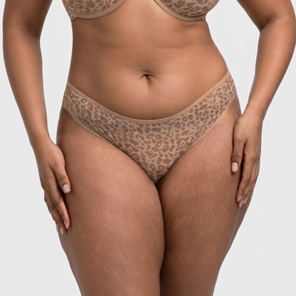 Leopard Wild High Stretch Briefs Soft Breathable Mesh Panty